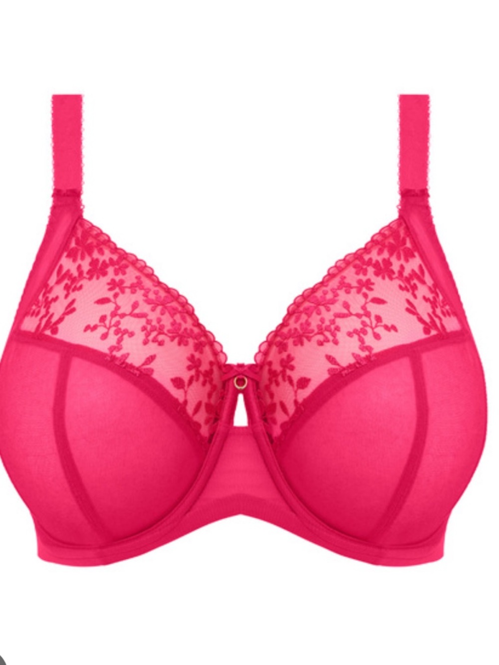 Elomi Zarla love potion pink Fuchsia Lace Underwire Bra 36H 36K full support
